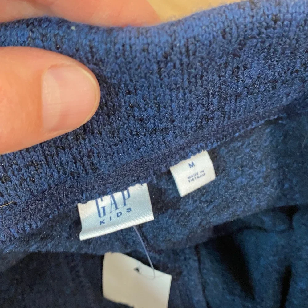 GAP Kids Blue Flece Jogger Sweatpants Boys Girls Comfy Casual Medium‎ M